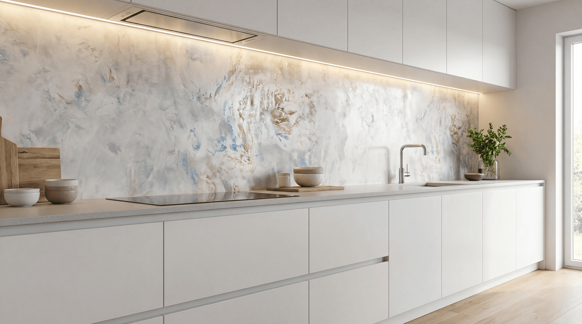 benátský štuk v kuchni